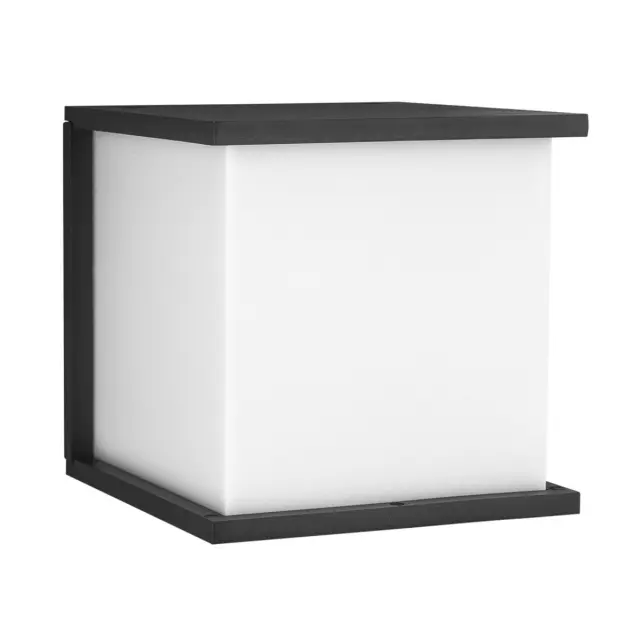 White 01080/AN Φωτιστικό τοίχου Ε27/A60 IP54 16.5x16.5x17.1cm ανθρακί