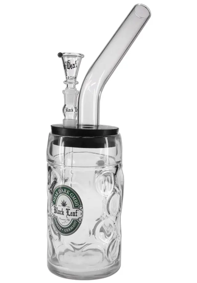 Γυάλινο Bong Ποτήρι Μπύρας Black Leaf Oktoberfest - 37 cm 2