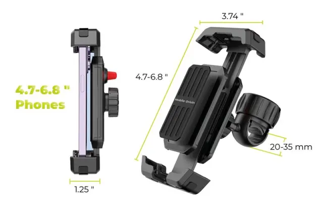 Mobile Origin Bike phone holder B1, black 2