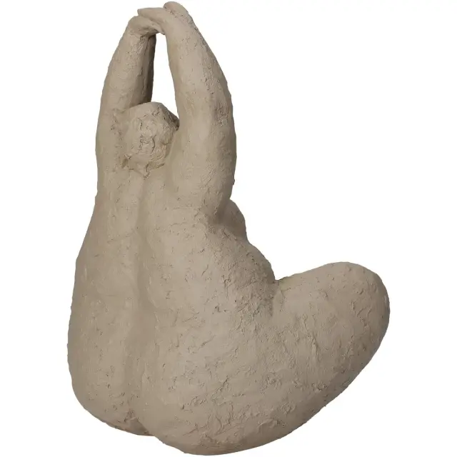 Διακοσμητικό Μεγάλη Γυναίκα Μπεζ Polyresin 20x14.5x24cm 2