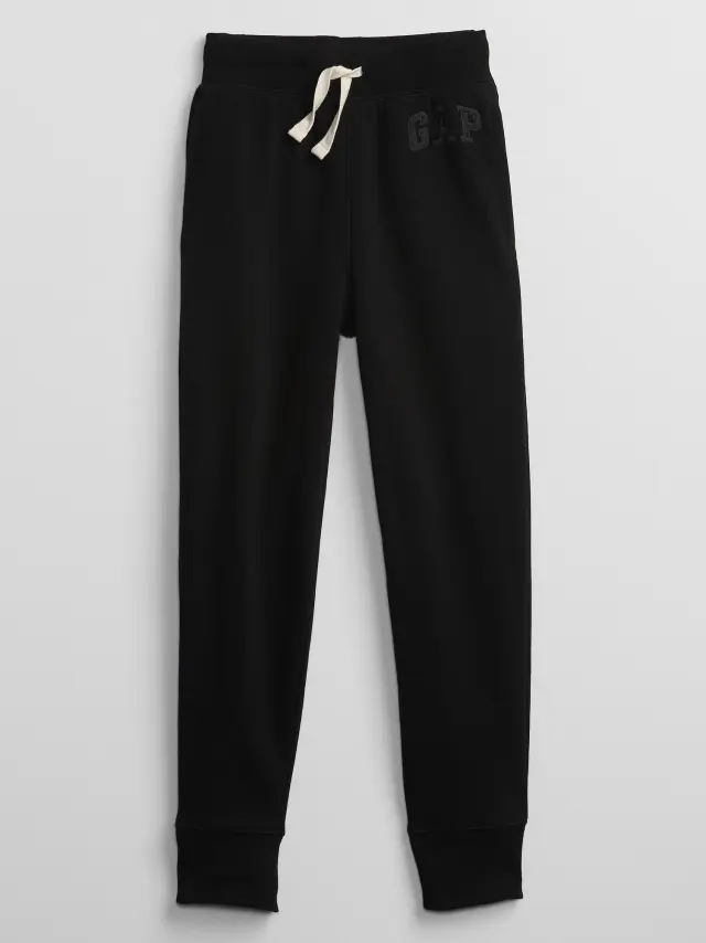 Μαύρο Παιδικό Gap Logo Pull-On Jogger Παντελόνι true black - XS