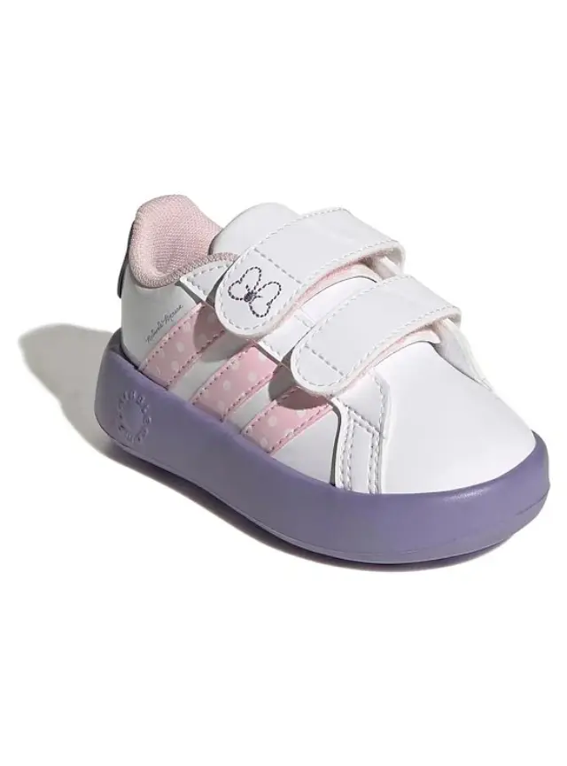 adidas Sportswear Infant's Disney Grand Court Minnie CF I Άσπρο - Μωβ KI9443 (adidas Sportswear) 2