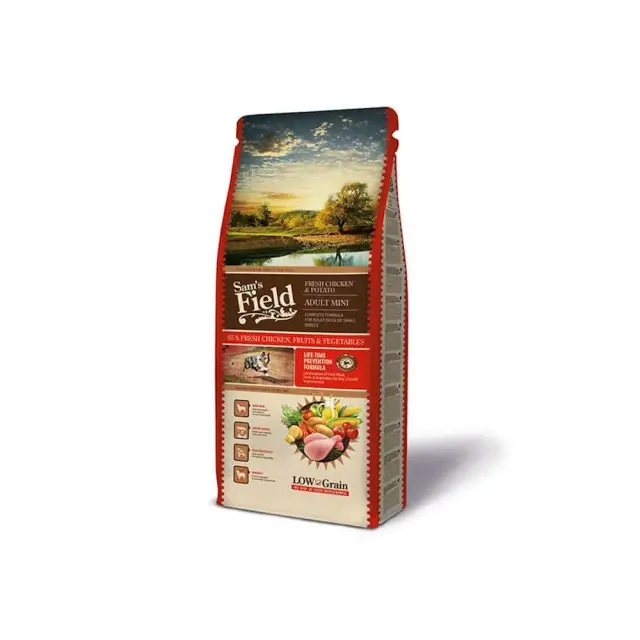 Sam's Field Low Grain Adult Mini Fresh Chicken & Potato 800gr Μονόχρωμο