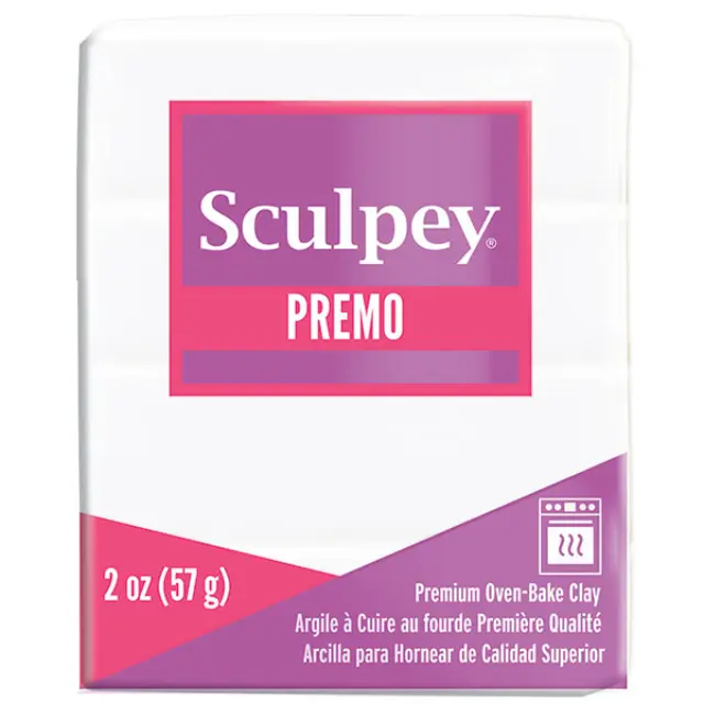 Πολυμερικός Πηλός Premo Sculpey - 5001 White - 57gr