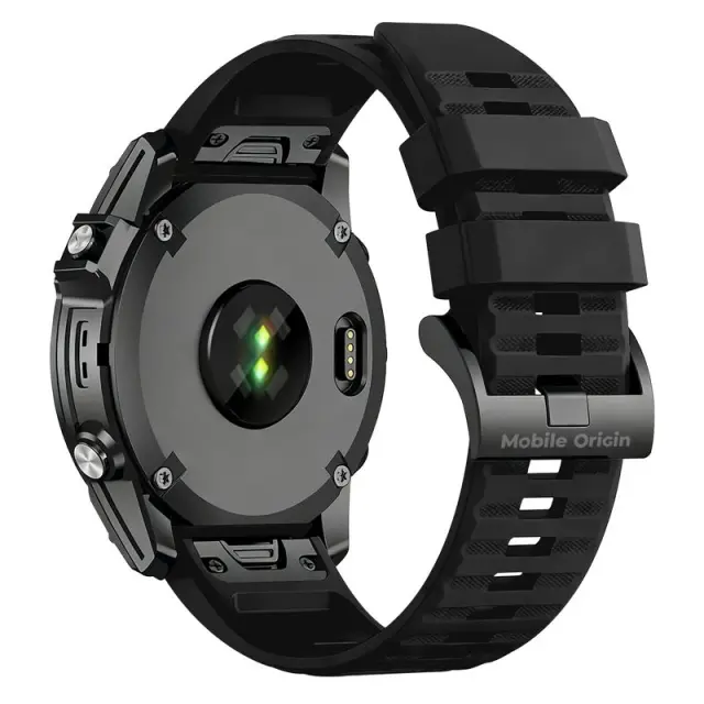 Mobile Origin Easy Strap Silicone Garmin Watch 22mm Black 2