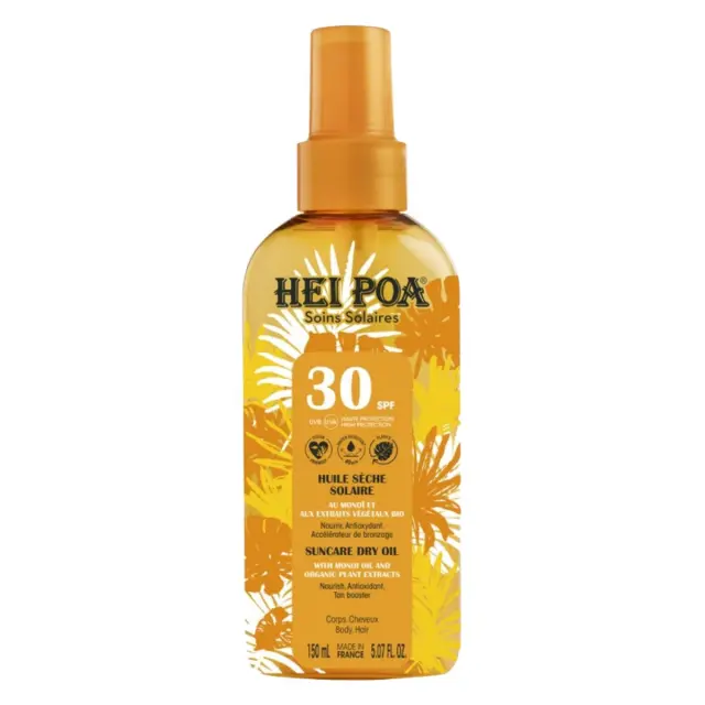 Hei Poa Monoi Αντηλιακό Λάδι Προσώπου & Σώματος SPF30 150ml