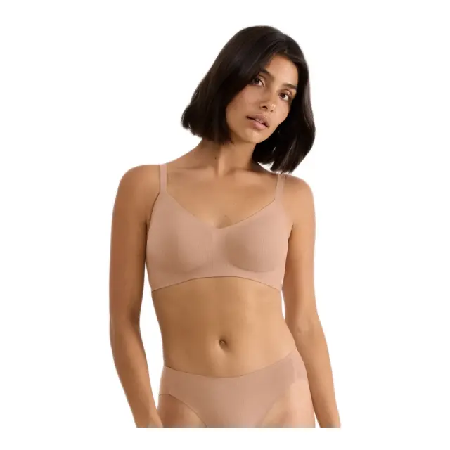 Sloggi Γυναικείο Μπουστάκι ZERO Feel Pure Soft, Χρώμα Nostalgic Brown