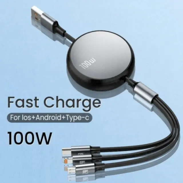ATC-C3in1 Καλώδιο Πολλαπλής Φόρτισης Lightning Type-C Micro 20.003.0005 3