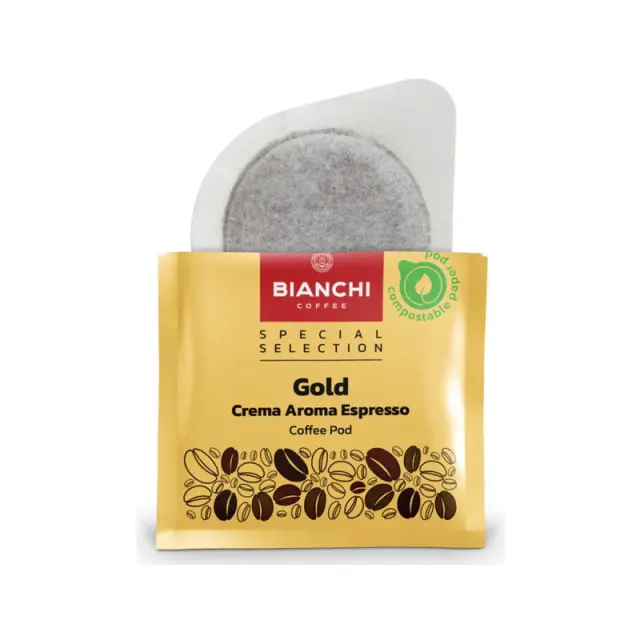 Ταμπλέτες Bianchi Gold Crema Aroma Espresso ese pods - 16 τεμ. 2