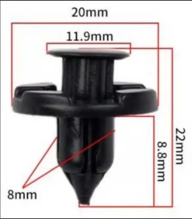 Σετ συνδετήρες αυτοκινήτου - 1113 - 20pcs - 125590 2