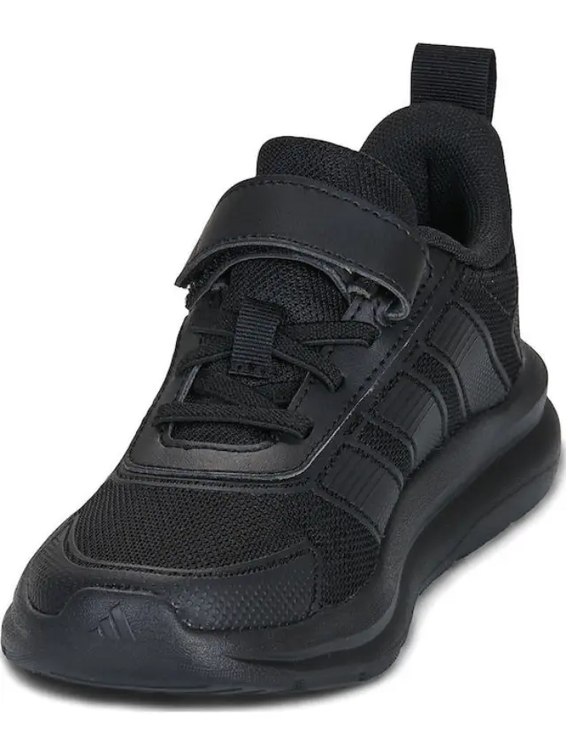 Adidas Tensaur Kids Sneakers with Hoop & Loop Closure Black KJ6691 - 34 3
