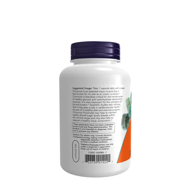 Now Foods Chromium Picolinate 200 mcg 250 Veg Capsules 3