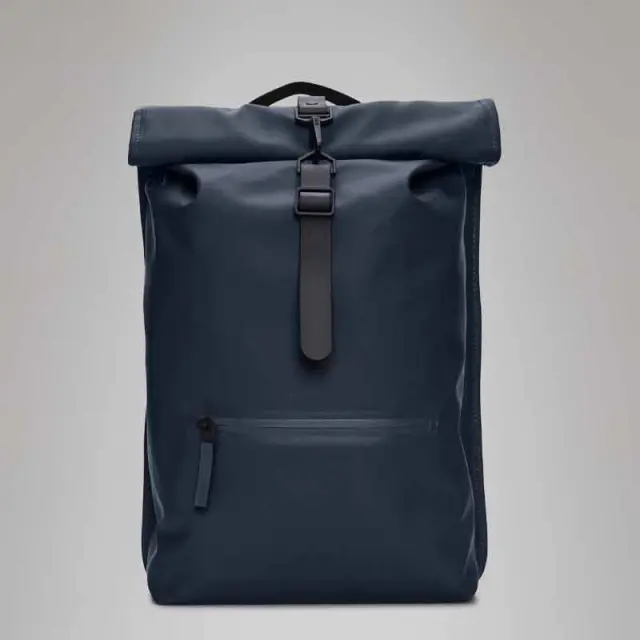 Σακίδιο Πλάτης Rains Rolltop Rucksack 13320-47 Σκούρο Μπλε - ONESIZE