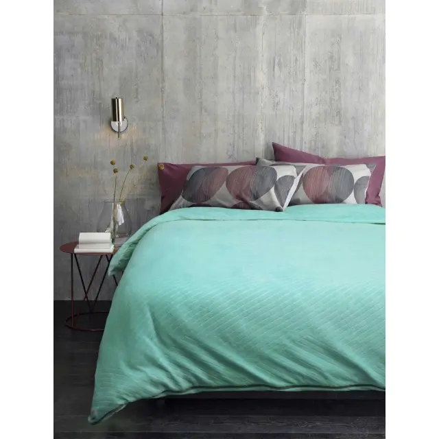 Παπλωματοθήκη Βελουτέ King Size Madi Crisp Mint 240x260