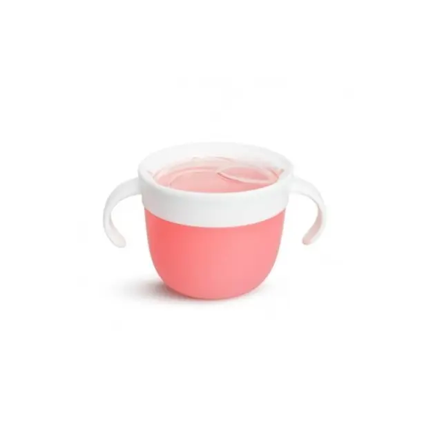 Munchkin Εκπαιδευτικό Δοχείο για Σνακ 266ml Ροζ (11401)