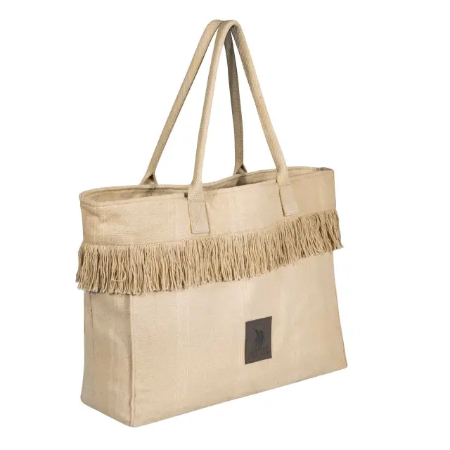 Τσάντα Θαλάσσης 46x36 Greenwich Polo Club 4083 Beige 100% βαμβακερό 2