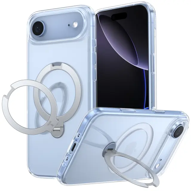 Torras Ostand Q3 Spin, clear - iPhone 17 Air 2