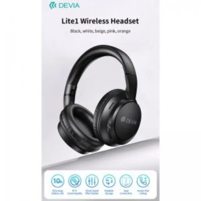 Ασύρματα Ακουστικά Κεφαλής Devia JH-820 Lite1 Μπεζ N70388 3