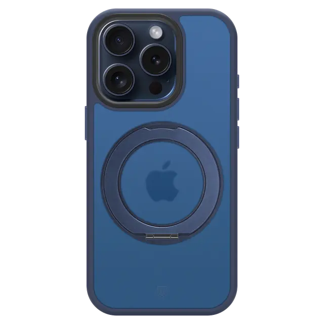 Tactical MagForce Hyperstand Cover for Apple iPhone 15 Pro Deep Blue 3