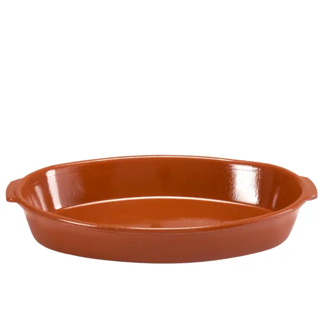Ταψί Πυρίμαχο Παραλληλόγραμμο Καφέ 44x26x6.5cm