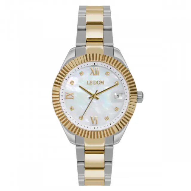 Le Dom Harmony, Women's Watch, Silver & Gold Stainless Steel Blacelet LD.1502-2