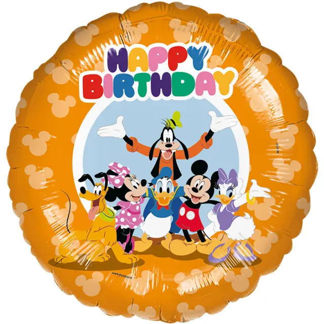 Μπαλόνι Φοιλ 17 Mickey Mouse & Friends Happy Birthday Colorful / 45 εκ