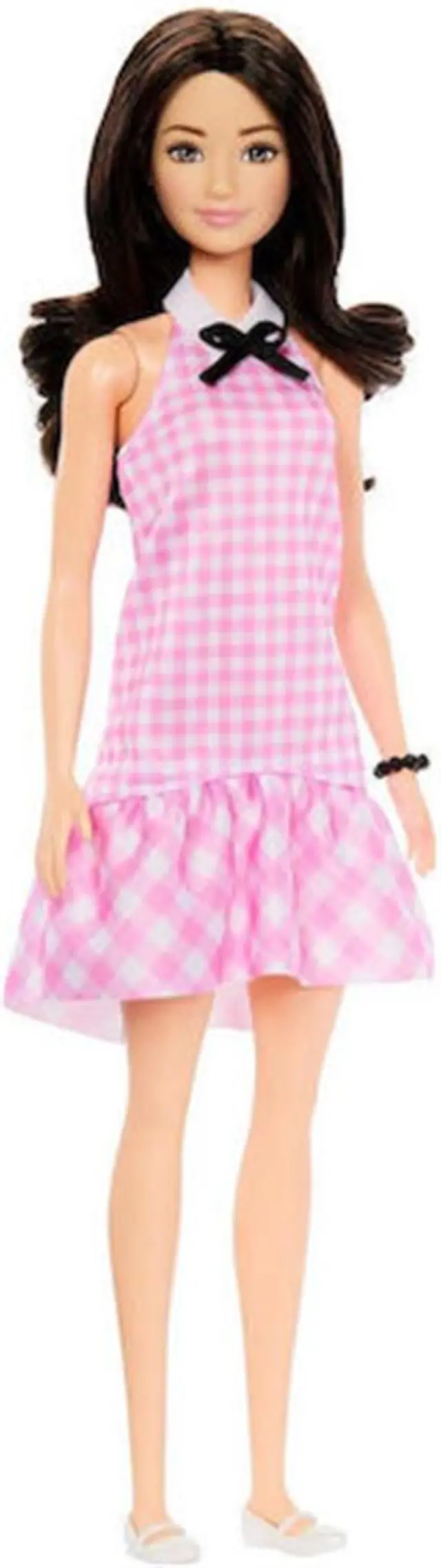 Barbie Fashionistas Ροζ καρό φόρεμα / HRH21 (Mattel)