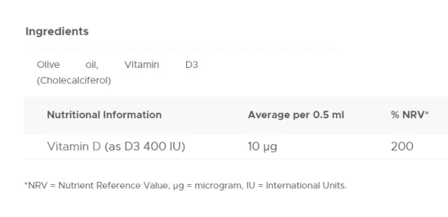 Vitabiotics Wellbaby Vitamin D Drops 2