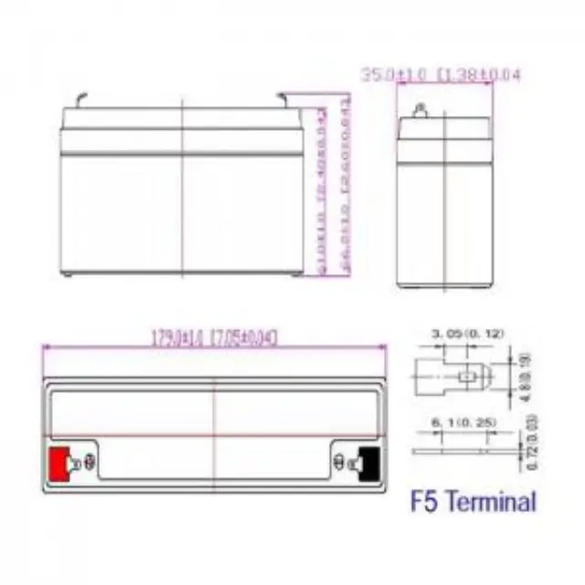 Μπαταρία μολύβδου 12V-2.4AH. 3