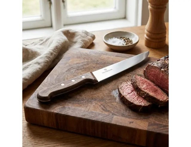 Μαχαίρι Κρέατος Victorinox Wood με ξύλινη λαβή και μήκος λεπίδας 14cm5.5200.14