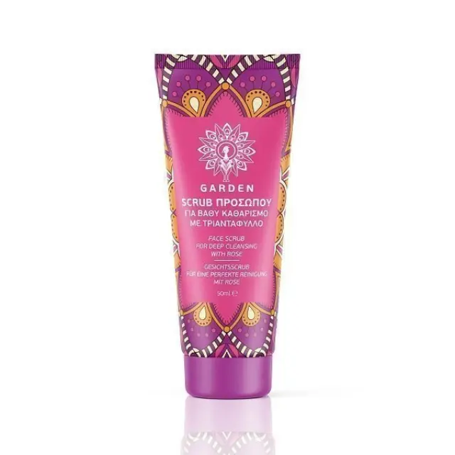 GARDEN Face Scrub Youthful Rose Scrub Προσώπου για Βαθύ Καθαρισμό με Τριαντάφυλλο 50ml