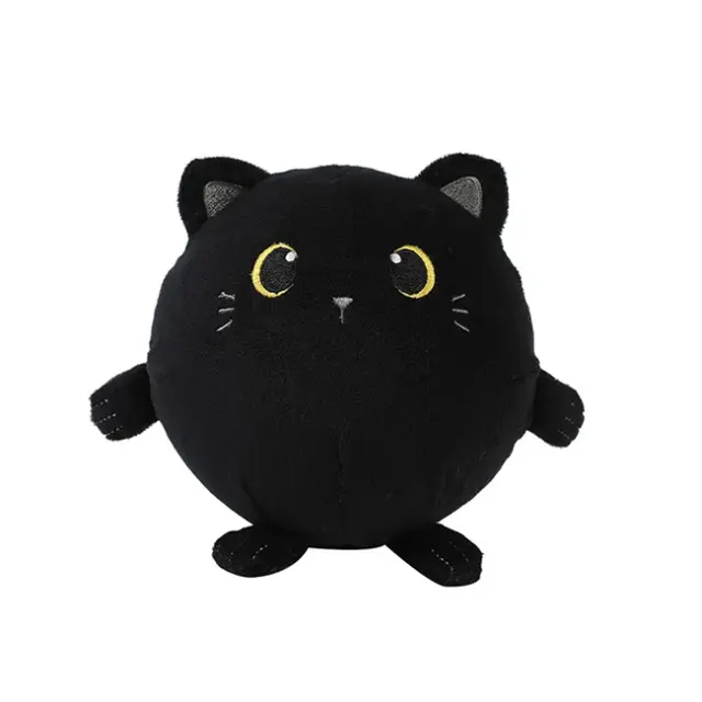 I-Total Λούτρινο Squishy Plush Black Cat 14cm (XL2779)