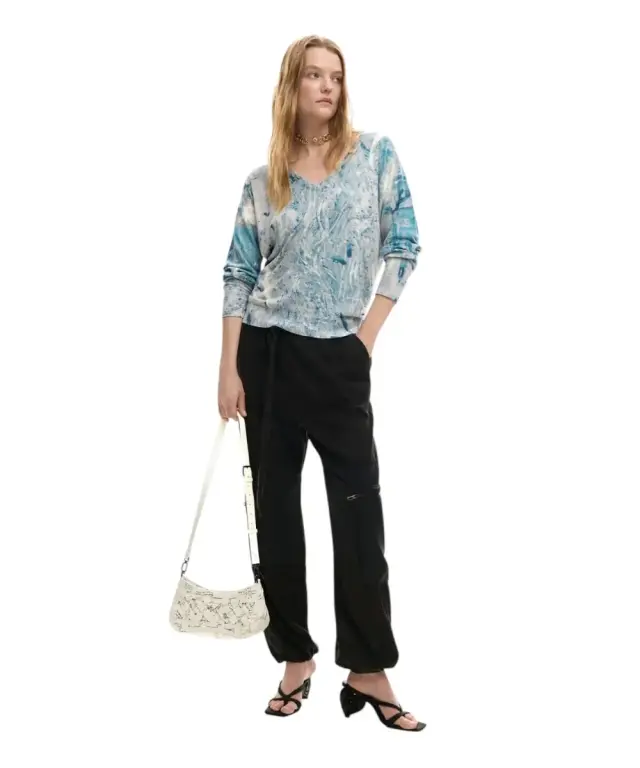 Desigual - Γυναικεία Τσάντα 'Ωμου Indio Alsacia 26SAXP58-1008 Λευκό 2