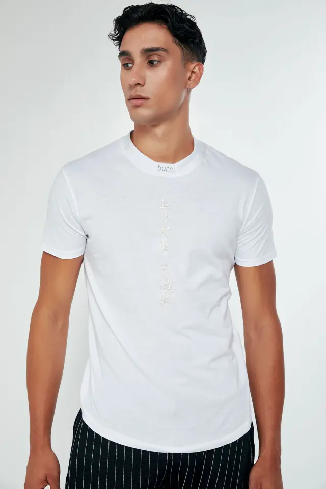 T-Shirt Burn Λευκό
