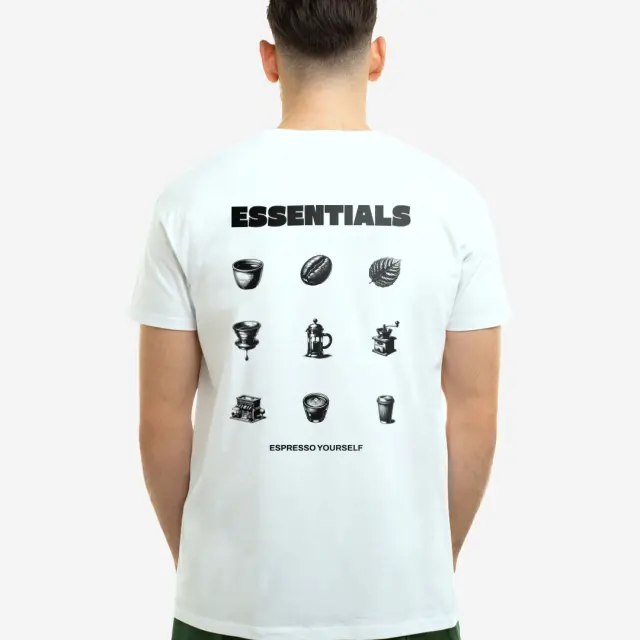 T-shirt Noshame® Λευκό με τύπωμα Essentials - 132509 - XXL