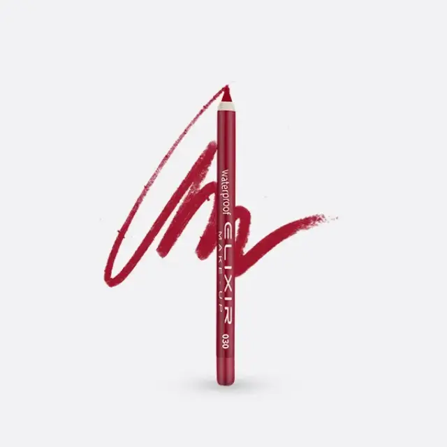 Elixir Waterproof Lip Liner 030-True Red
