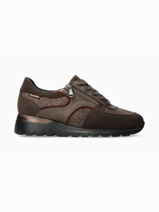 Mephisto Sneakers Γυναικείο δέρμα Nubuck Καφέ MEP/ESRA D/OAK - 41 3
