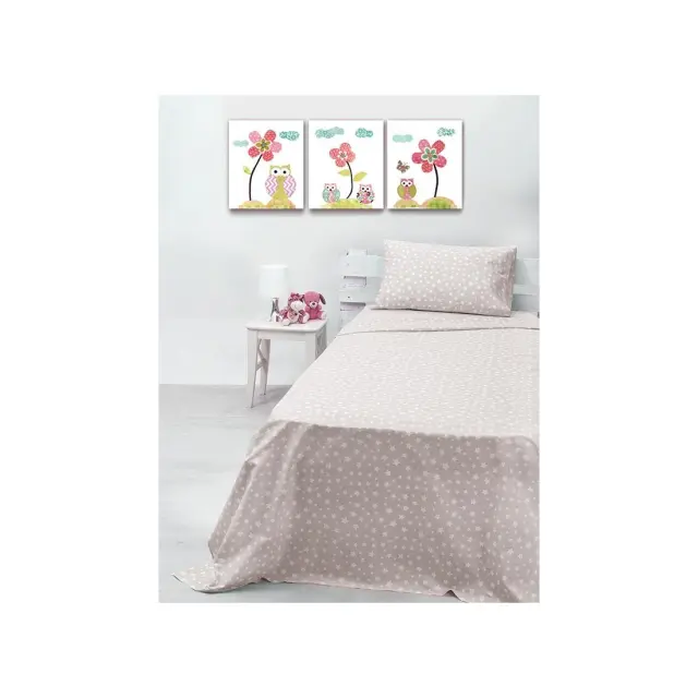 Σετ Σεντόνια Sunshine Home cotton feelings 22 Grey Μονό 165x270