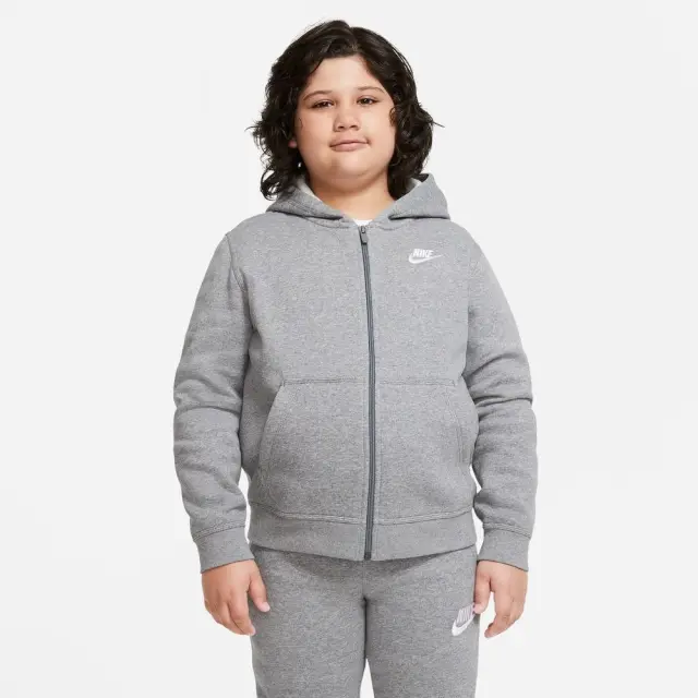 Nike Sportswear Fleece ΠΑΙΔΙΚΗ ΖΑΚΕΤΑ (DA5067-091) - Γκρί - M 10-12 ετών