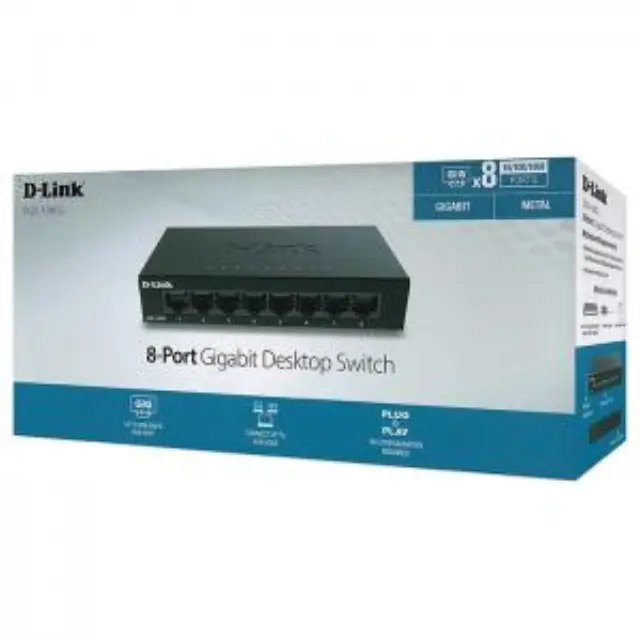 D-Link DGS-108GL Unmanaged L2 Switch με 8 Θύρες Gigabit (1Gbps) Ethernet 3
