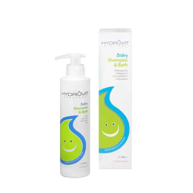 Hydrovit Baby Shampoo + Bath, Καθημερινός Καθαρισμός της Ευαίσθητης Επιδερμίδας, 200ml