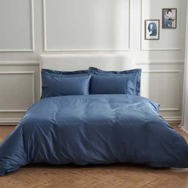 Σεντόνι λάστιχο Athena-310 Blue 160x200x40cm Vesta Home 000013062