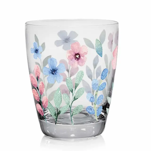 Easy Life Petit Garden Σετ Ποτήρια Νερού Γυάλινα 300ml 3τμχ