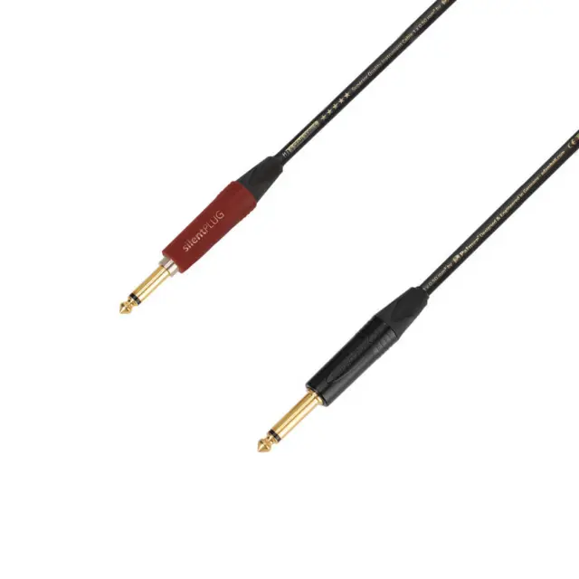 Adam Hall K5IPP0300SILENT 5Star Series Καλώδιο Οργάνων 1/4 Mono Jack - 1/4 Mono Jack 3m Μαύρο