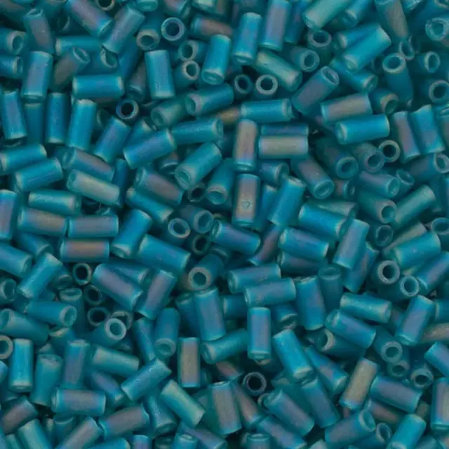 Χάντρα Miyuki Glass Bugles - 2405FR - Transparent Teal AB 3mm - 10gr