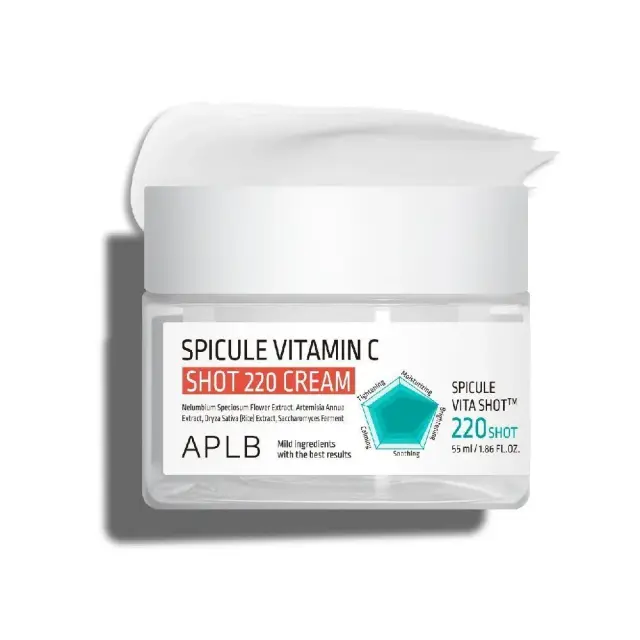 APLB Spicule Vitamin C Shot 220 Cream Κρέμα προσώπου με μικροβελόνες για λάμψη και ενυδάτωση 55ml