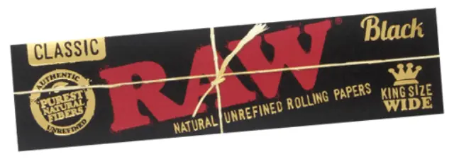 RAW Χαρτάκια Classic Black- Ακατέργαστο - King Size Wide 50τεμ. 2