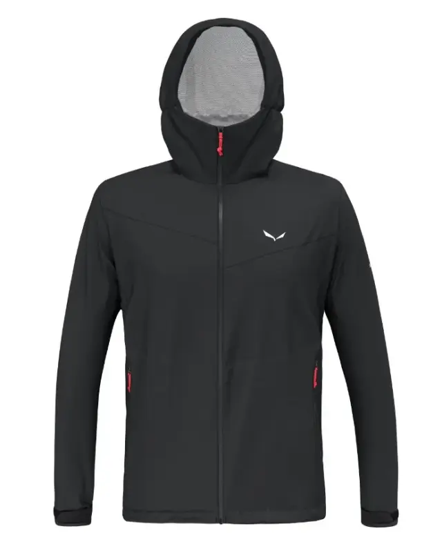 Salewa Puez Aqua 2.5L Powertex Jacket Black Ανδρικό Αδιάβροχο