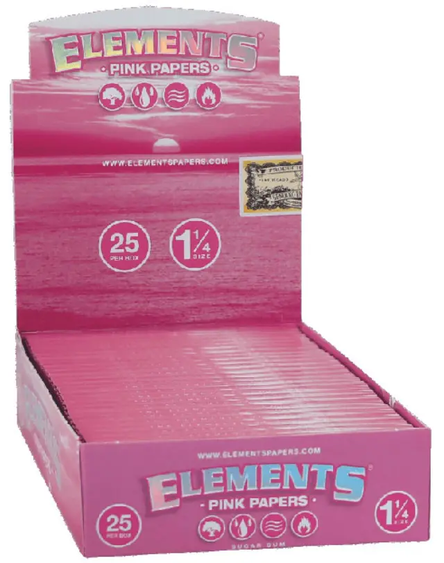 Elements Χαρτάκια Pink - 1¼ 50φ. 25τεμ.