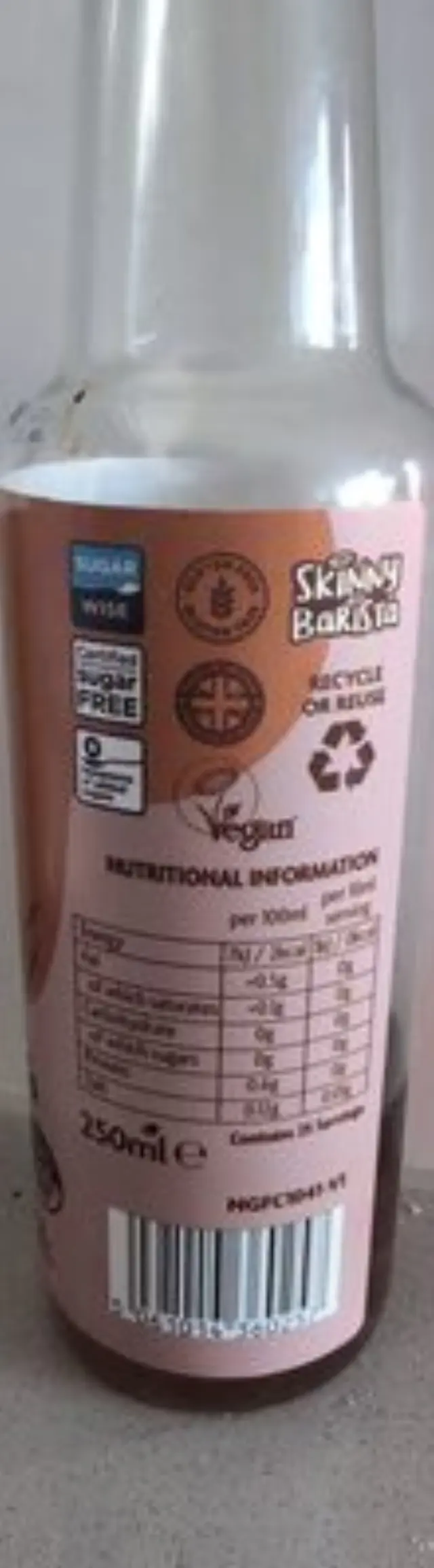 Skinny Barista Syrup Salted Caramel 250ml The Skinny Food Co 3
